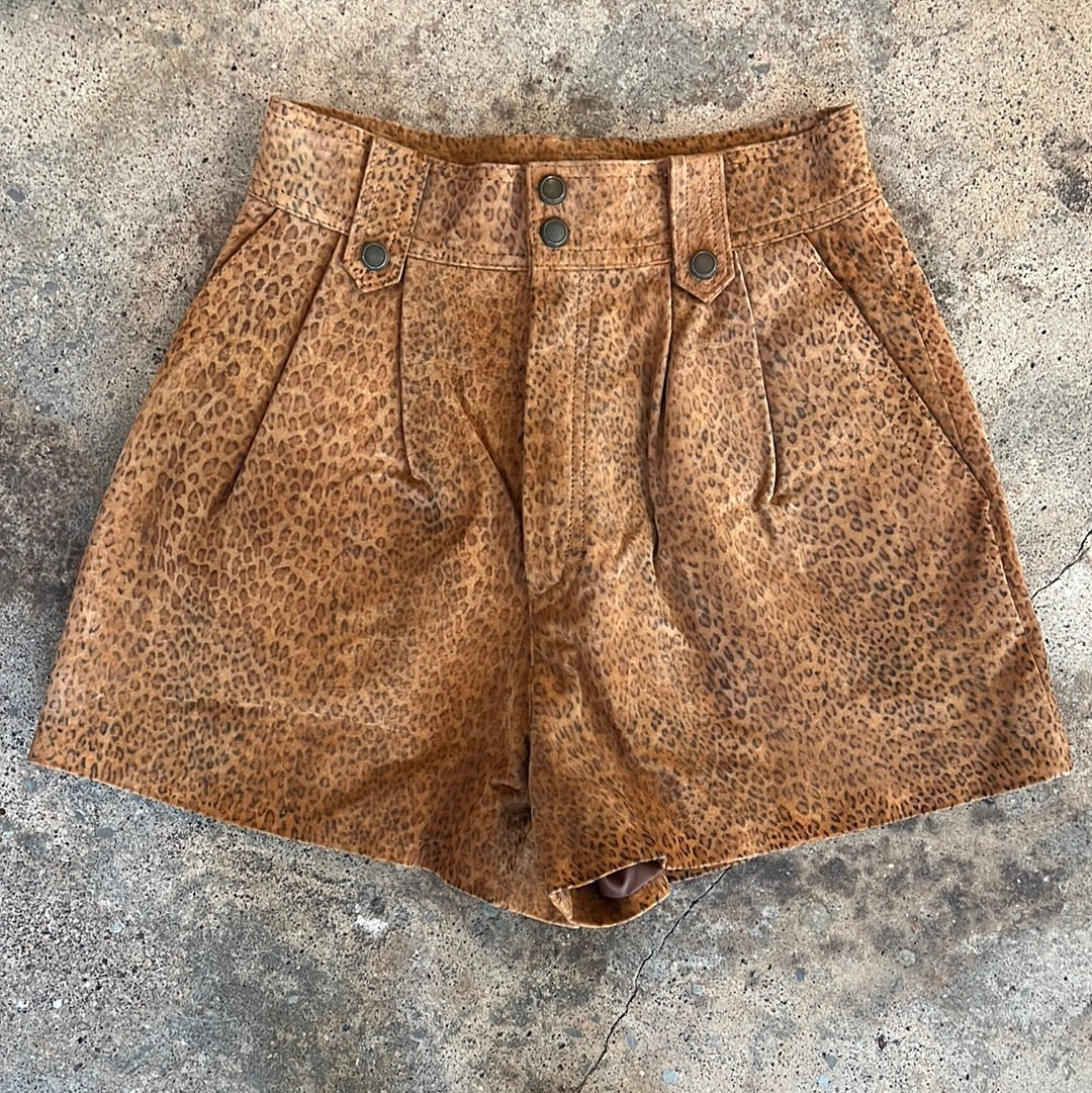 The Limited Brown Suede Shorts