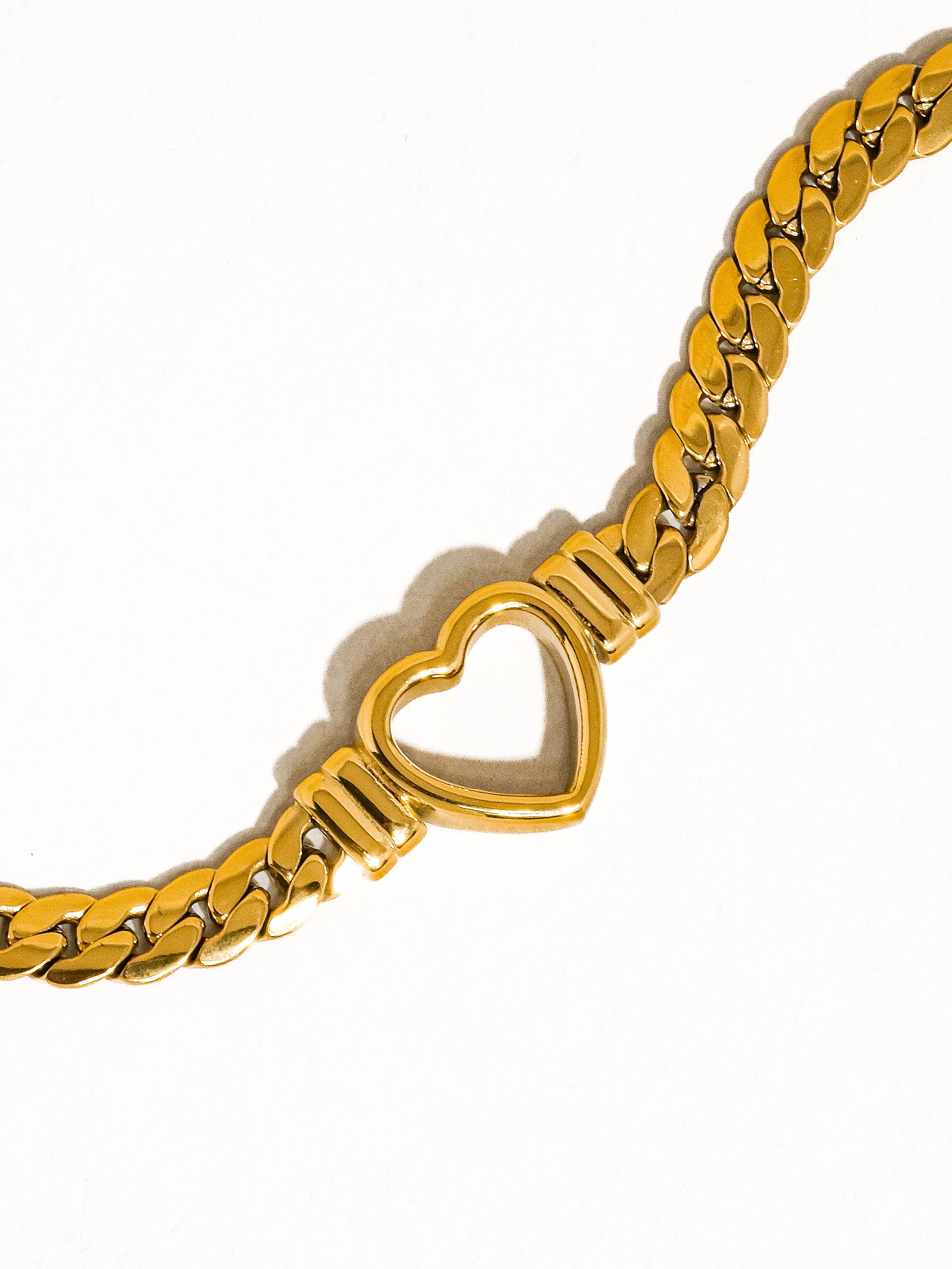 Tessa Heart Snake Chain Necklace