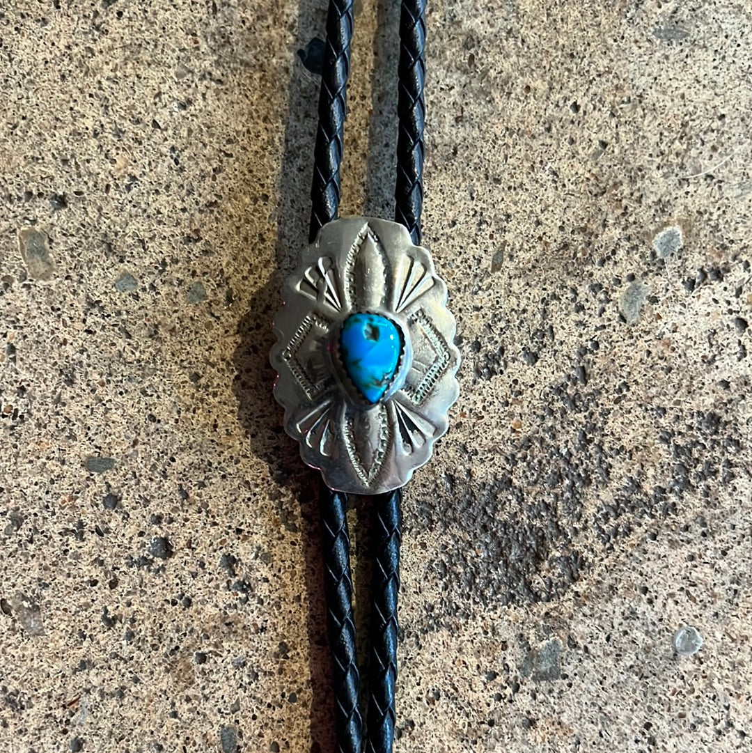 Silver w/ Turquoise Bolo