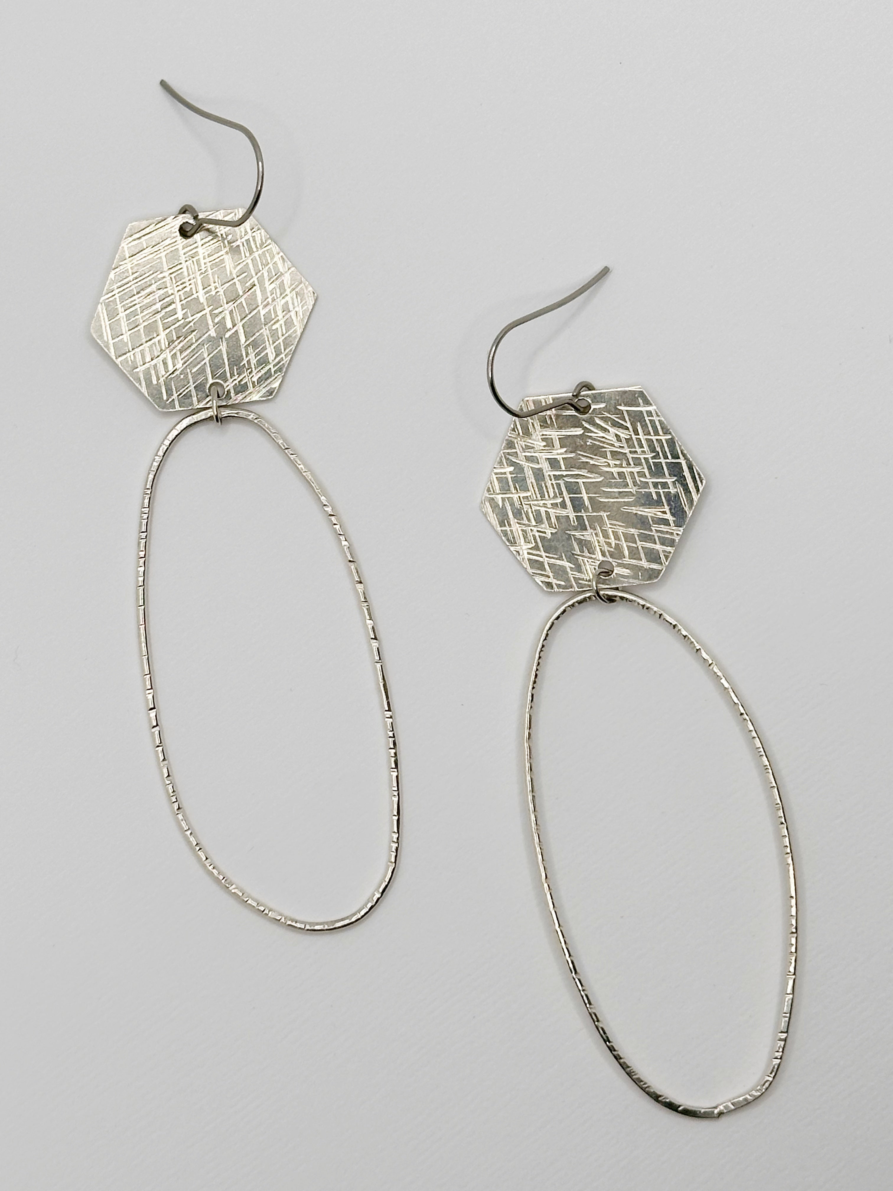 Hand Hammered Sterling Silver Earrings