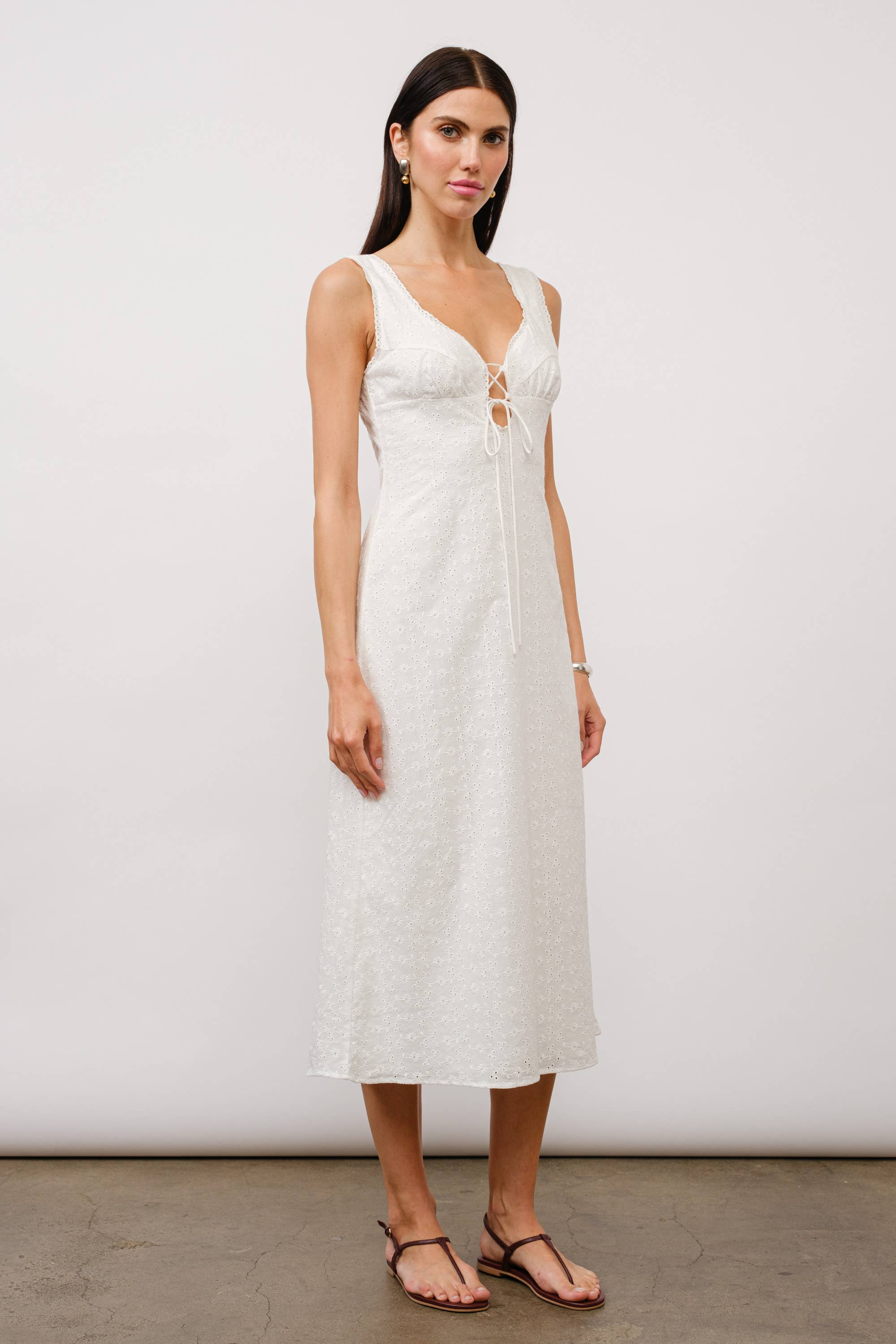 Maeve Eyelet Lace Maxi Dress