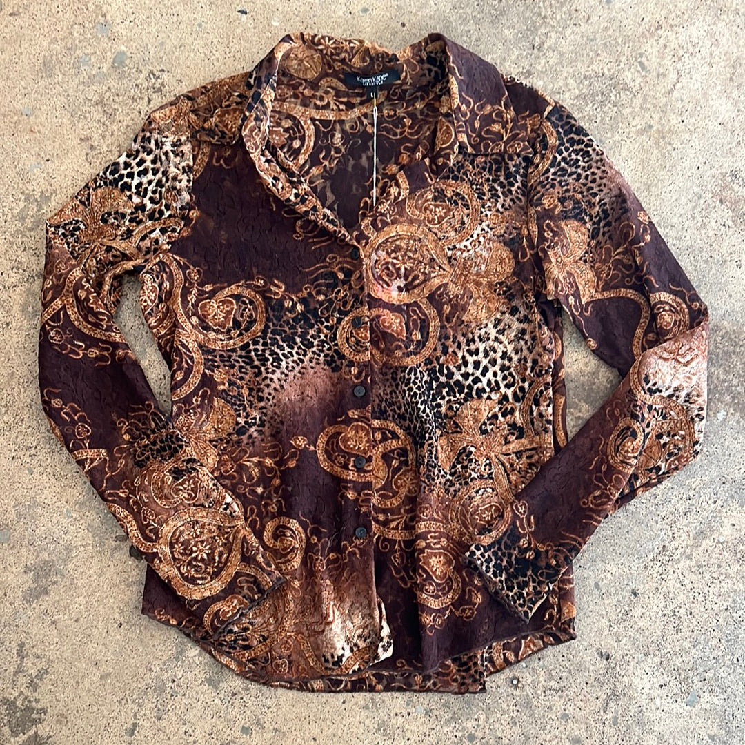 Karen Kane Printed Leopard Top